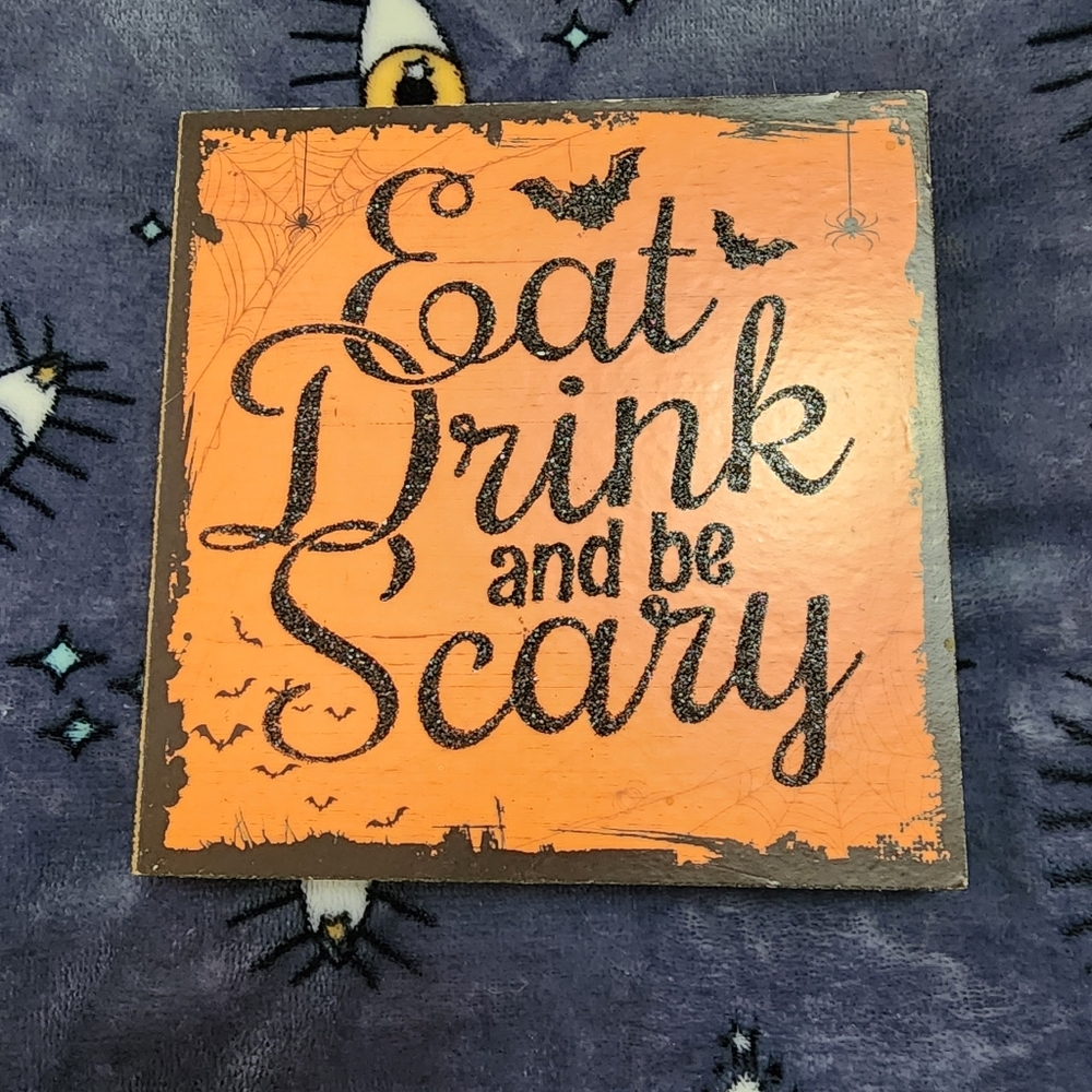 Halloween Novelty Wood Sign